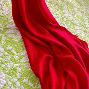 True China Red Silk Wrap New w/ Tag